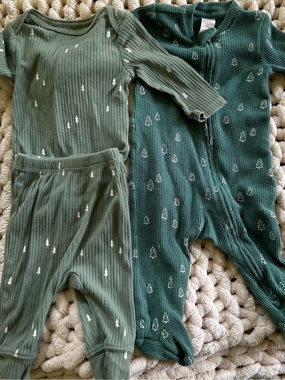 Lot of 2 Baby Boy Forest Outfits
